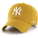 petten-gebogen-geel-verstelbaar-clean-up-flat-gold-van-new-york-yankees-mlb-van-47-brand