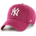 casquette-courbee-rouge-ajustable-clean-up-galaxy-new-york-yankees-mlb-47-brand