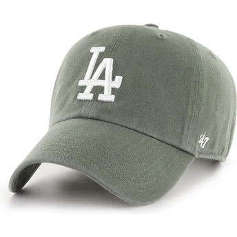 Gorra curva verde ajustable Clean Up de Los Angeles Dodgers MLB de 47 Brand