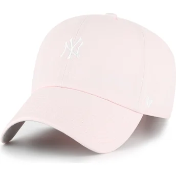 Petten gebogen roze verstelbaar Clean Up Base Runner van New York Yankees MLB van 47 Brand