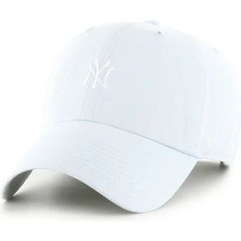 Hellblaue gebogene verstellbare Kappe Clean Up Base Runner der New York Yankees MLB von 47 Brand