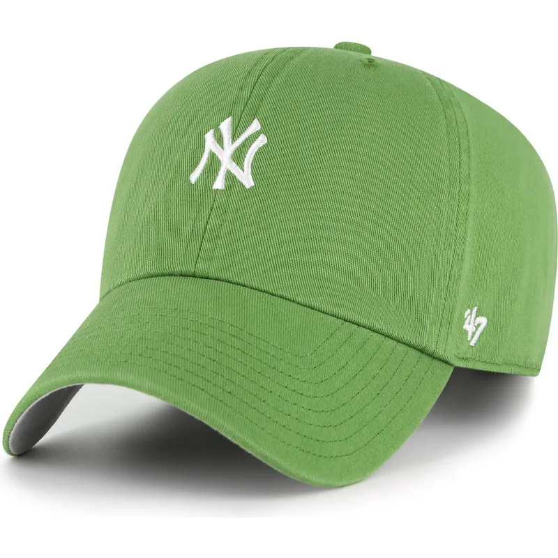 cappellino-curvo-verde-regolabile-clean-up-base-runner-fatigue-green-dei-new-york-yankees-mlb-di-47-brand