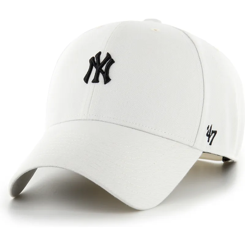 petten-gebogen-beige-snapback-mvp-base-runner-van-new-york-yankees-mlb-van-47-brand