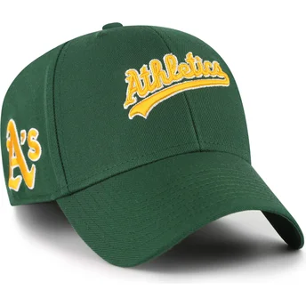 Petten gebogen groen verstelbaar MVP Ballpark Script Shot van Oakland Athletics MLB van 47 Brand