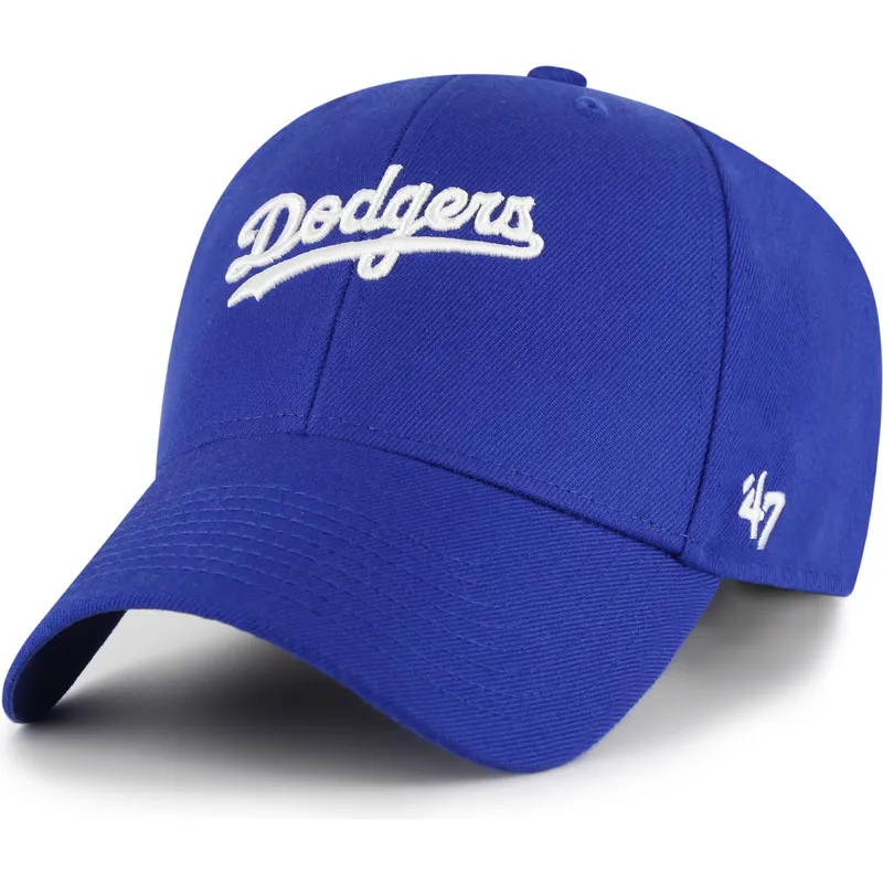 petten-gebogen-blauw-verstelbare-band-mvp-ballpark-script-shot-van-los-angeles-dodgers-mlb-van-47-brand