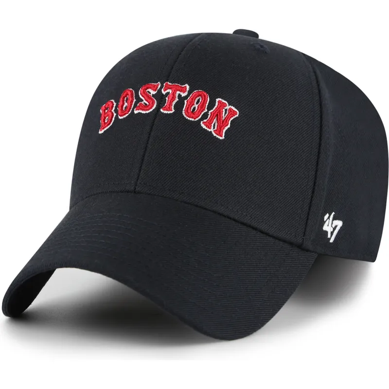 cappellino-curvo-blu-marino-regolabile-mvp-ballpark-script-shot-dei-boston-red-sox-mlb-di-47-brand