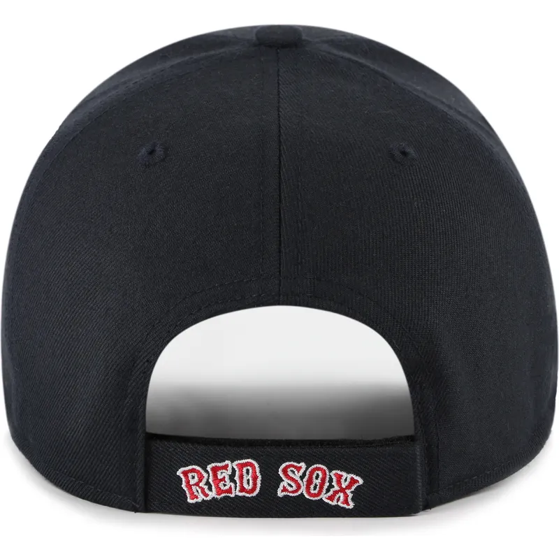 casquette-courbee-bleue-marine-ajustable-mvp-ballpark-script-shot-boston-red-sox-mlb-47-brand