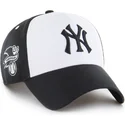 casquette-courbee-noire-et-blanche-snapback-mvp-replica-sure-shot-new-york-yankees-mlb-47-brand