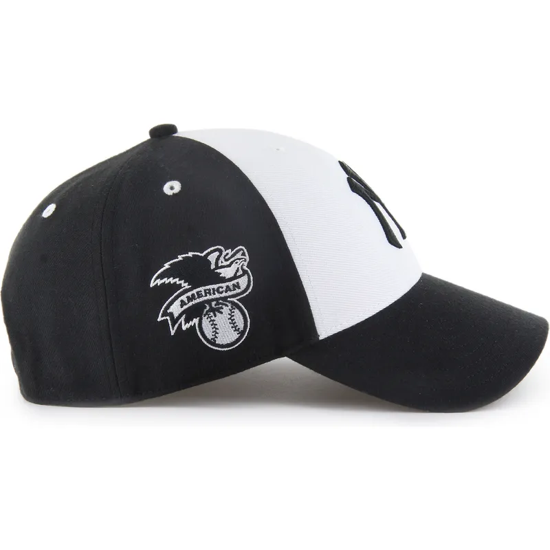 petten-gebogen-zwart-snapback-mvp-replica-sure-shot-van-new-york-yankees-mlb-van-47-brand