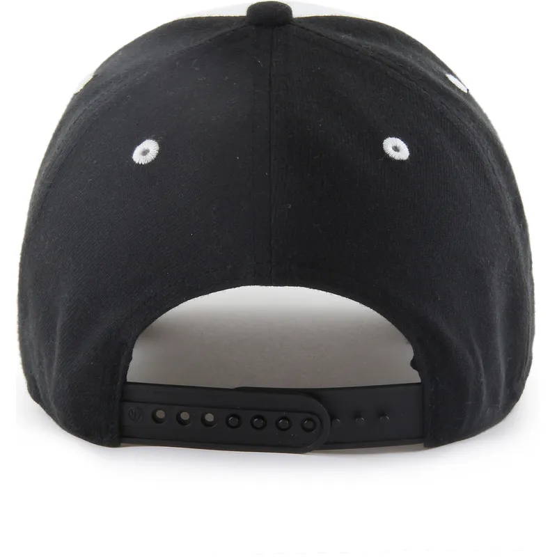 cappellino-curvo-nero-e-bianco-snapback-mvp-replica-sure-shot-di-new-york-yankees-mlb-di-47-brand