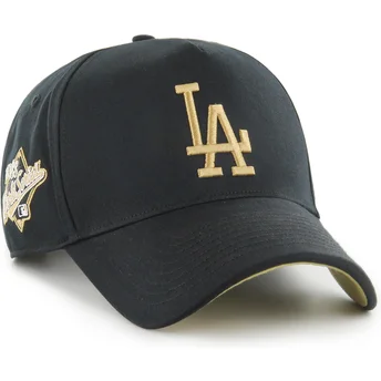 Casquette courbée noire snapback MVP DT Sure Shot Two Tone Cotton Los Angeles Dodgers MLB 47 Brand