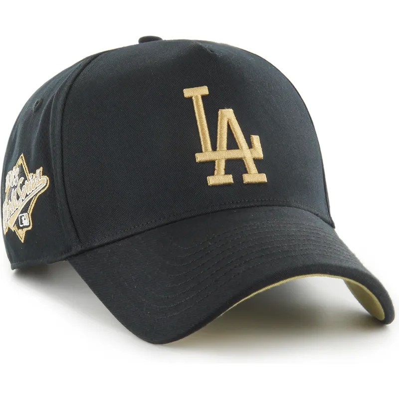sort-snapback-kasket-med-buet-skygge-mvp-dt-sure-shot-two-tone-cotton-fra-los-angeles-dodgers-mlb-fra-47-brand