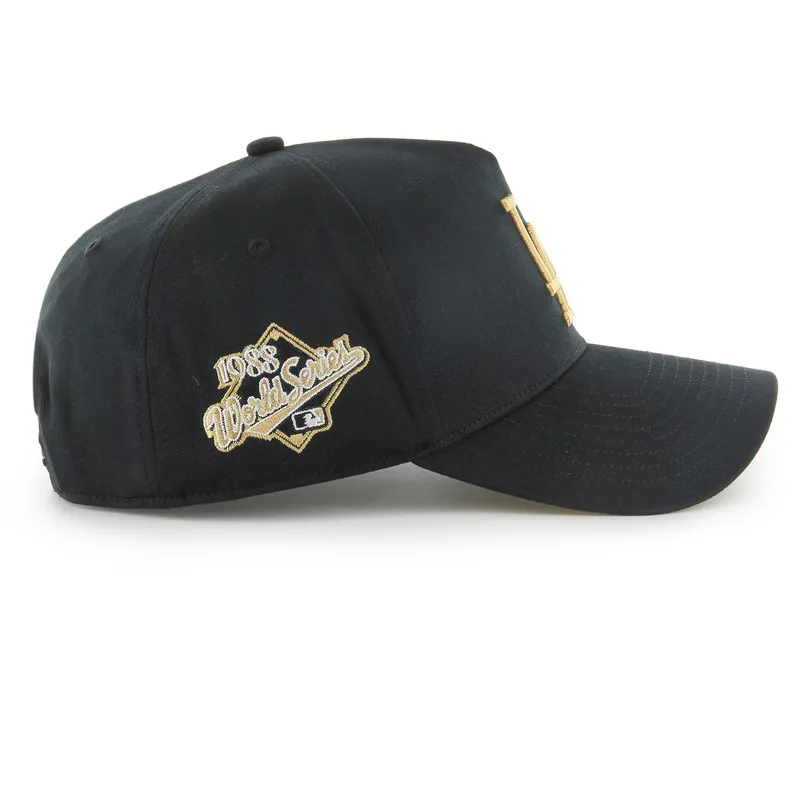 sort-snapback-kasket-med-buet-skygge-mvp-dt-sure-shot-two-tone-cotton-fra-los-angeles-dodgers-mlb-fra-47-brand