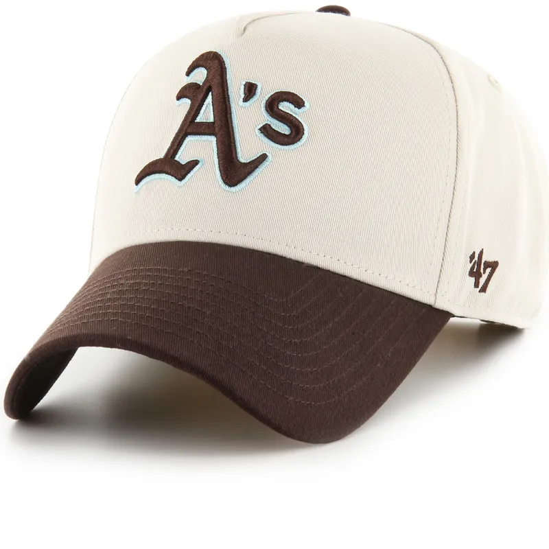petten-gebogen-beige-snapback-mvp-dt-sure-shot-two-tone-cotton-van-oakland-athletics-mlb-van-47-brand