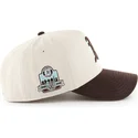 casquette-courbee-beige-et-marron-snapback-mvp-dt-sure-shot-two-tone-cotton-oakland-athletics-mlb-47-brand