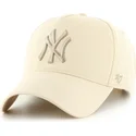 gorra-curva-beige-snapback-con-logo-beige-mvp-dt-sure-shot-two-tone-cotton-de-new-york-yankees-mlb-de-47-brand