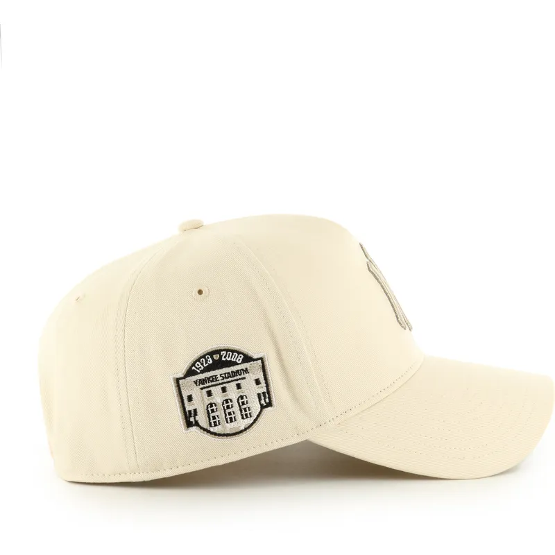 petten-gebogen-beige-snapback-mvp-dt-sure-shot-two-tone-cotton-van-new-york-yankees-mlb-van-47-brand