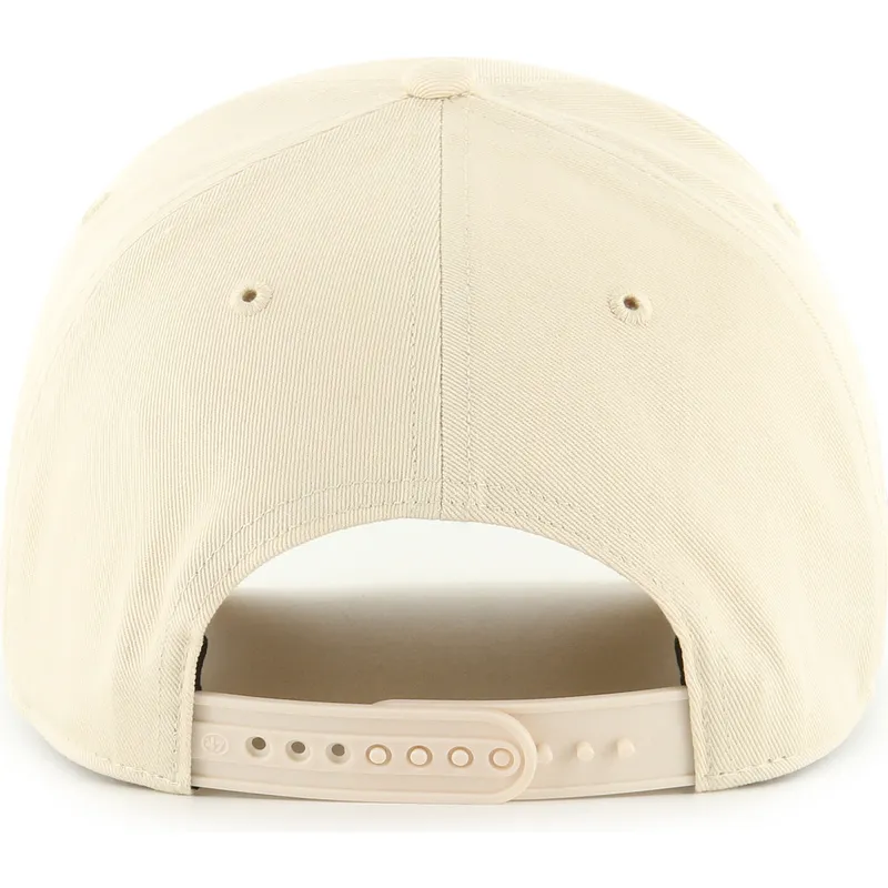 beige-gebogene-snapback-kappe-mit-beigem-logo-mvp-dt-sure-shot-two-tone-cotton-der-new-york-yankees-mlb-von-47-brand