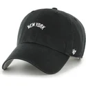 petten-gebogen-zwart-verstelbaar-clean-up-base-runner-script-van-new-york-yankees-mlb-van-47-brand