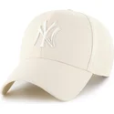 cappellino-curvo-beige-snapback-con-logo-beige-mvp-dei-new-york-yankees-mlb-di-47-brand