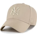 petten-gebogen-khaki-snapback-khaki-mvp-van-new-york-yankees-mlb-van-47-brand