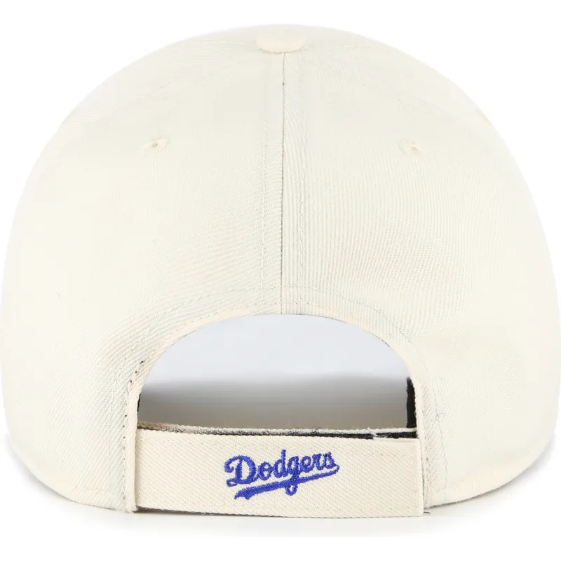 buet-beige-og-bla-justerbar-kasket-mvp-two-tone-fra-los-angeles-dodgers-mlb-fra-47-brand