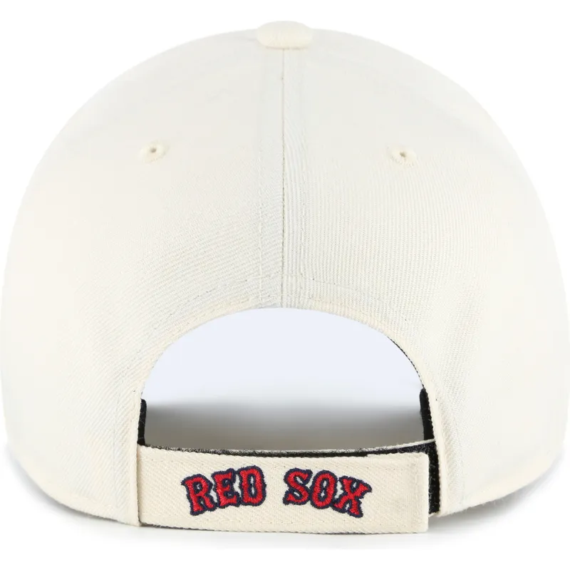 cappellino-curva-beige-e-blu-marino-regolabile-mvp-two-tone-di-boston-red-sox-mlb-di-47-brand