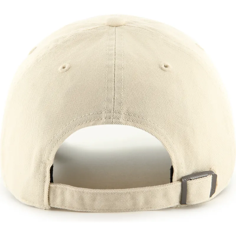 petten-gebogen-beige-verstelbare-band-clean-up-base-runner-script-van-new-york-yankees-mlb-van-47-brand