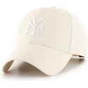 gorra-curva-beige-snapback-mvp-natural-de-new-york-yankees-mlb-de-47-brand