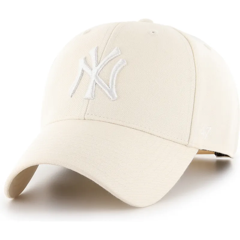 gorra-curva-beige-snapback-mvp-natural-de-new-york-yankees-mlb-de-47-brand