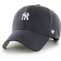 cappellino-curvo-blu-marino-snapback-mvp-base-runner-dei-new-york-yankees-mlb-di-47-brand