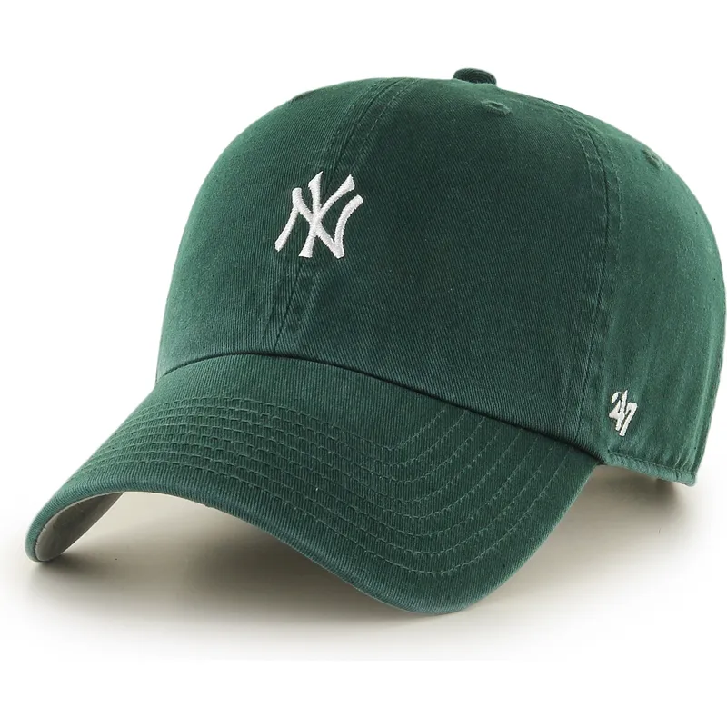 gron-justerbar-curved-kasket-clean-up-base-runner-mini-logo-fra-new-york-yankees-mlb-af-47-brand