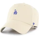 petten-gebogen-beige-verstelbare-band-clean-up-base-runner-van-los-angeles-dodgers-mlb-van-47-brand