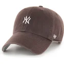 petten-gebogen-bruin-verstelbaar-clean-up-base-runner-mini-van-new-york-yankees-mlb-van-47-brand