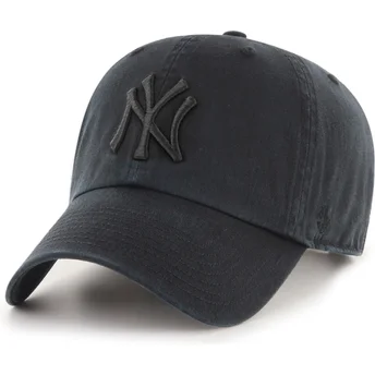 Petten gebogen zwart verstelbaar Clean Up van New York Yankees MLB van 47 Brand