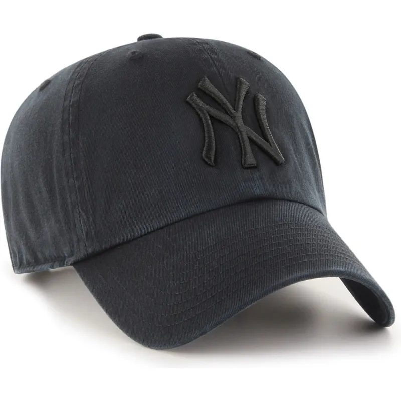petten-gebogen-zwart-verstelbare-band-clean-up-van-new-york-yankees-mlb-van-47-brand