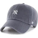 petten-gebogen-marineblauw-verstelbaar-clean-up-base-runner-vintage-van-new-york-yankees-mlb-van-47-brand