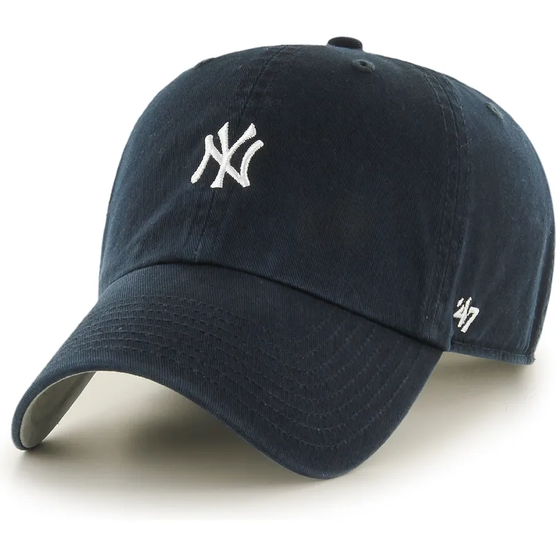 petten-gebogen-marineblauw-verstelbare-band-clean-up-base-runner-mini-van-new-york-yankees-mlb-van-47-brand