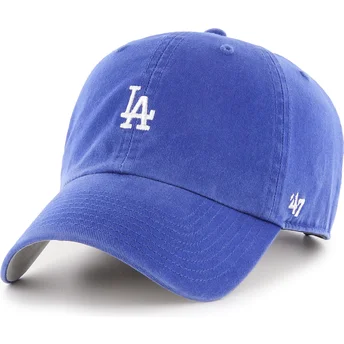 Blå justerbar buet kasket Clean Up Base Runner fra Los Angeles Dodgers MLB fra 47 Brand