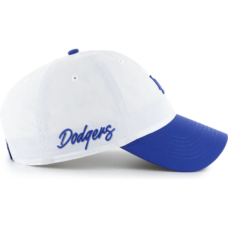 vit-och-bla-justerbar-kurvad-keps-clean-up-vista-mini-two-tone-fran-los-angeles-dodgers-mlb-av-47-brand