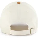 petten-gebogen-beige-verstelbaar-clean-up-mini-script-suede-visor-van-boston-red-sox-mlb-van-47-brand
