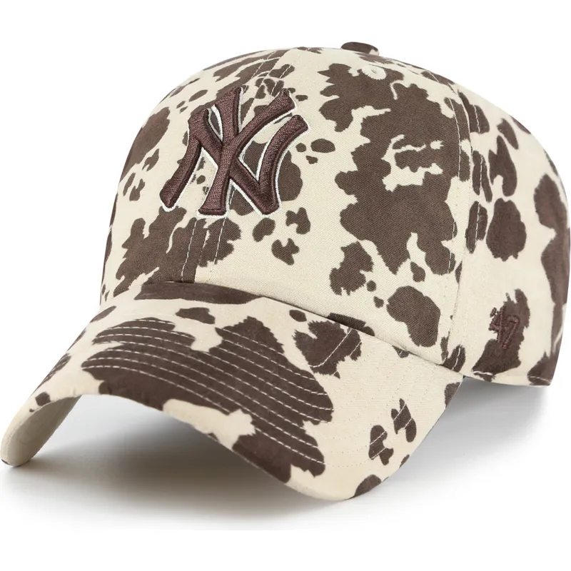 petten-gebogen-bruin-verstelbaar-clean-up-bessie-van-new-york-yankees-mlb-van-47-brand