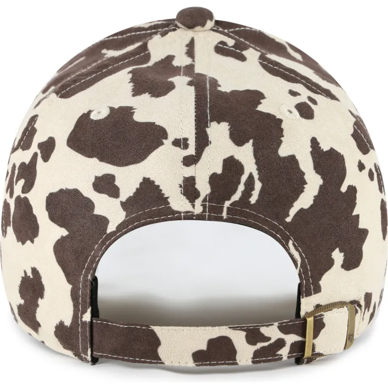 cappellino-curvo-marrone-regolabile-con-logo-marrone-clean-up-bessie-dei-new-york-yankees-mlb-di-47-brand