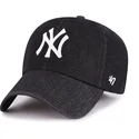 petten-gebogen-zwart-verstelbare-band-clean-up-lennon-van-new-york-yankees-mlb-van-47-brand