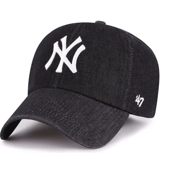 Petten gebogen zwart verstelbare band Clean Up Lennon van New York Yankees MLB van 47 Brand
