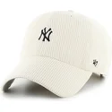 petten-gebogen-beige-verstelbare-band-clean-up-cord-base-runner-van-new-york-yankees-mlb-van-47-brand
