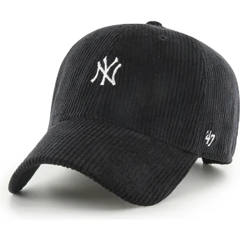 Petten gebogen zwart verstelbaar Clean Up Cord Base Runner van New York Yankees MLB van 47 Brand
