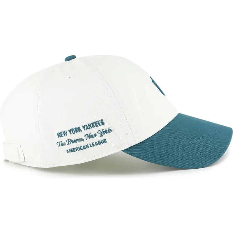 petten-gebogen-beige-verstelbare-band-clean-up-contemporary-two-tone-van-new-york-yankees-mlb-van-47-brand