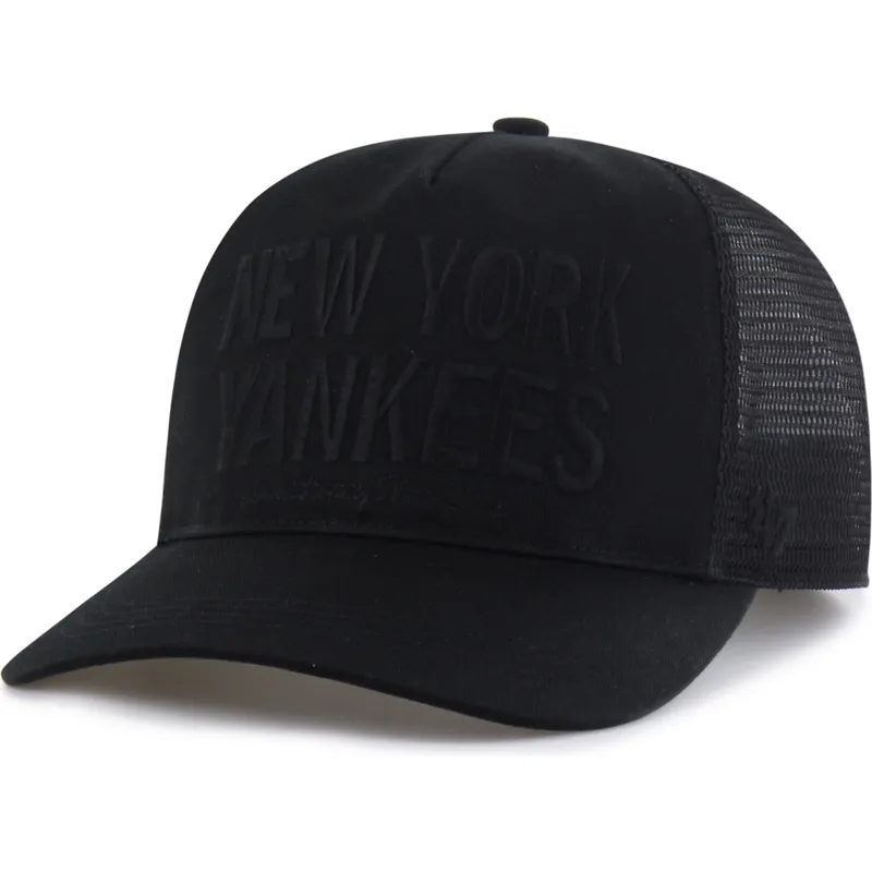 schwarze-trucker-cap-mit-schwarzem-logo-hitch-contemporary-von-new-york-yankees-mlb-von-47-brand