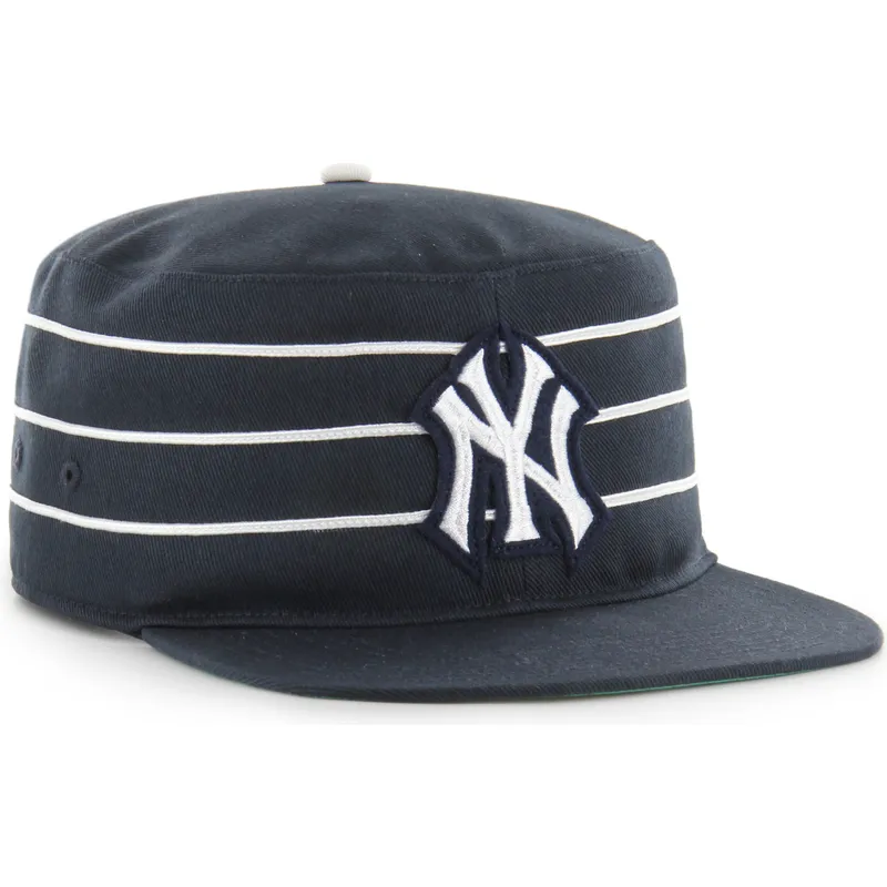 cappello-piatto-blu-marino-snapback-pillbox-golden-age-di-new-york-yankees-mlb-di-47-brand